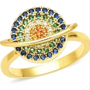 Austrian Crystal Spinner Ring NWT